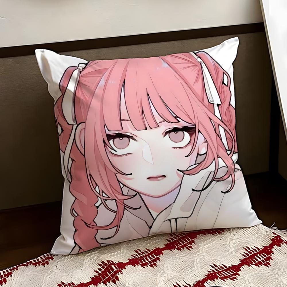 AnimeLove Angel Cushion Cover Reversible Soft Durable Pillow Cover Home Car MultiScene Use for Daily Comfort