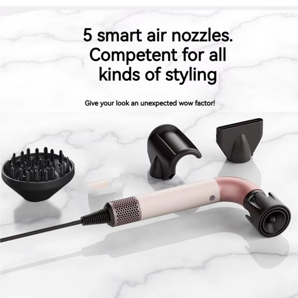 4 Nozzles Professional High Speed Ionic Hair Dryer 4 In 1 Supersonic Handheld Dryer Portable Negative Ion Hair Dryer