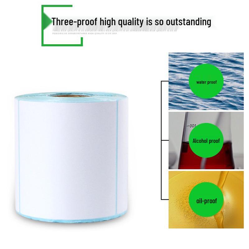 Durable Thermal Self-Adhesive Barcode Labels 100x150mm for Waybill & Supermarket Use