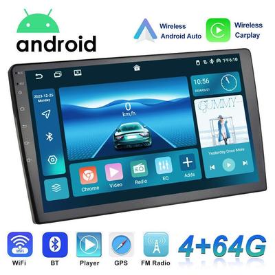 2 Din 9'' Car Stereo Radio Android 11.0 QLED Screen Cooling Fan MP5 Player Carplay WIFI GPS Bluetooth FM