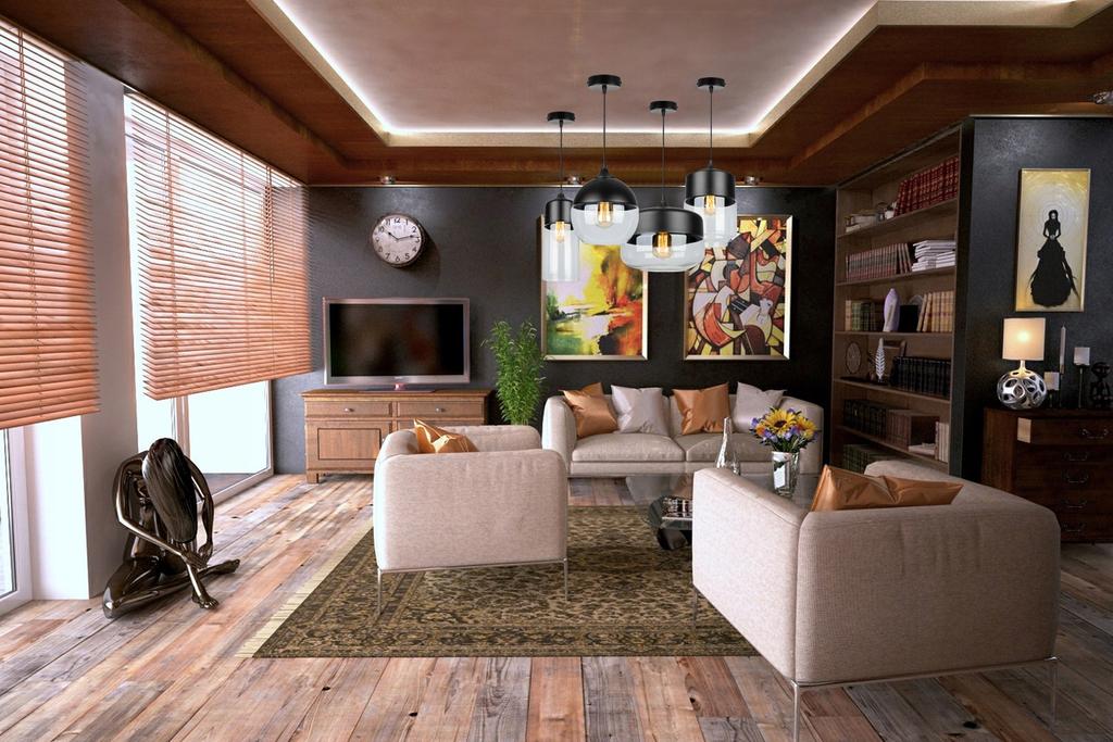 HANGING CEILING LAMP, GLASS PLAFON, LED LAMP