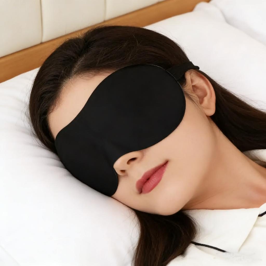 1PC Adjustable Sleep Mask, Ultra Comfortable & Breathable Eye Mask for Sleeping,Travel,Hypoallergenic Soft Fabric,Perfect Gifts