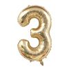 40inch Light Gold Foil Number Balloons for 1st Kids 30th Adult Birthday Party Decoration Supplies Large 0-9 Helium Digit Globos