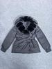 Big fur collar down cotton-padded jacket for women's winter new strap-on cotton-padded jacket thickened warm cotton-padded jacket