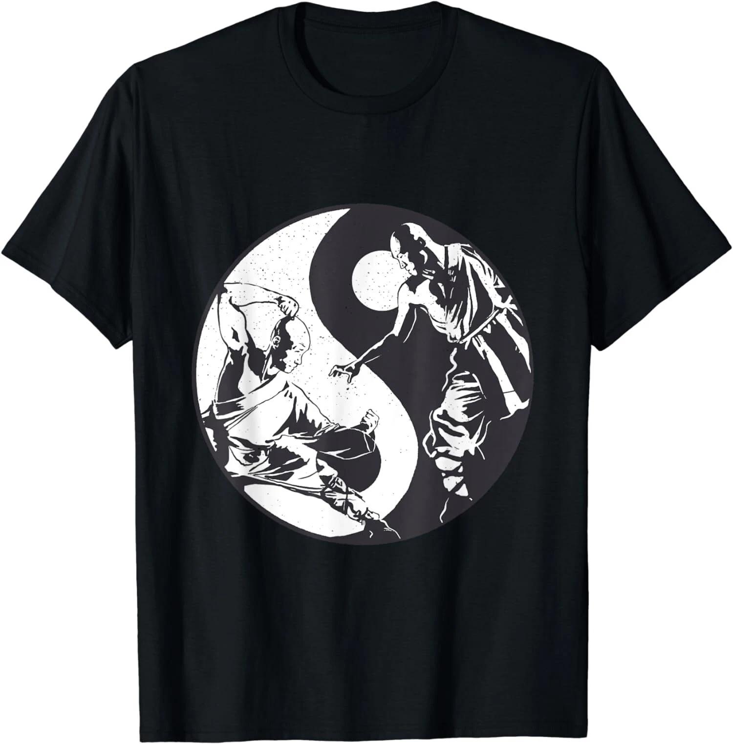 Shaolin Martial Arts Kung Fu Yin Yang MMA Chinese Vintage T-Shirt M