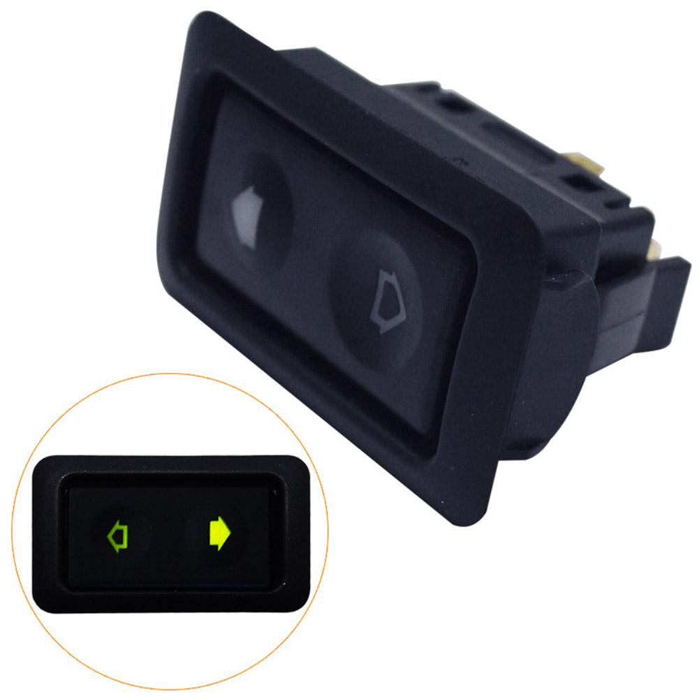 1Pc Universal 6 Pin Car Power Window Switch 12V/24V 20A Auto Window Control Button Car Parts With Green Illumination Indicator