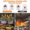 6/12PCS Christmas LED Flameless Candles Remote Control Floating Candles for Party Church Halloween Home Decoration