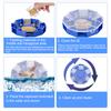 Cockroach Catcher Box 6 Entrance Single Layer PP Plastic Round Roach Trap Box for Kitchen
