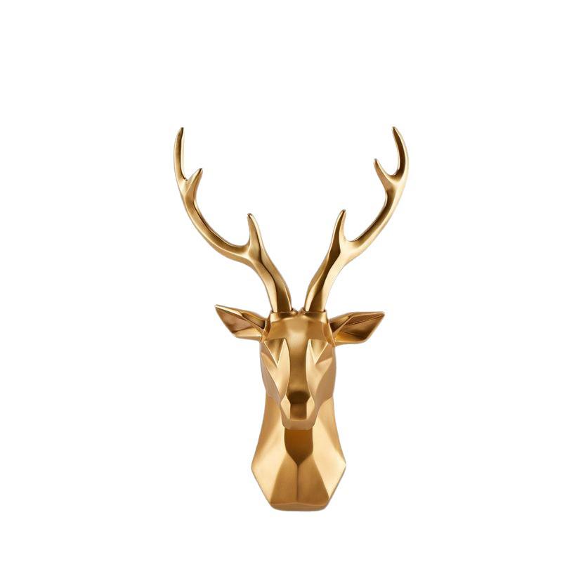 Nordic Modern Deer Head Wall Pendant for Living Room