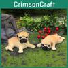 Pug Resin Animal Craft Small Dog Ornament For Party And Holiday Gift Ideas