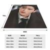 R-Rowoon Flanelldecke Qualität Super Warm Südkoreanischer Schauspieler und Sänger Bettwäsche Überwürfe Winter Reise Stuhl Muster Tagesdecke