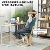 Ergonomic Kneeling Chair, Kneeling Stool Health Chair for Home, Office, Meditation Dark Blue