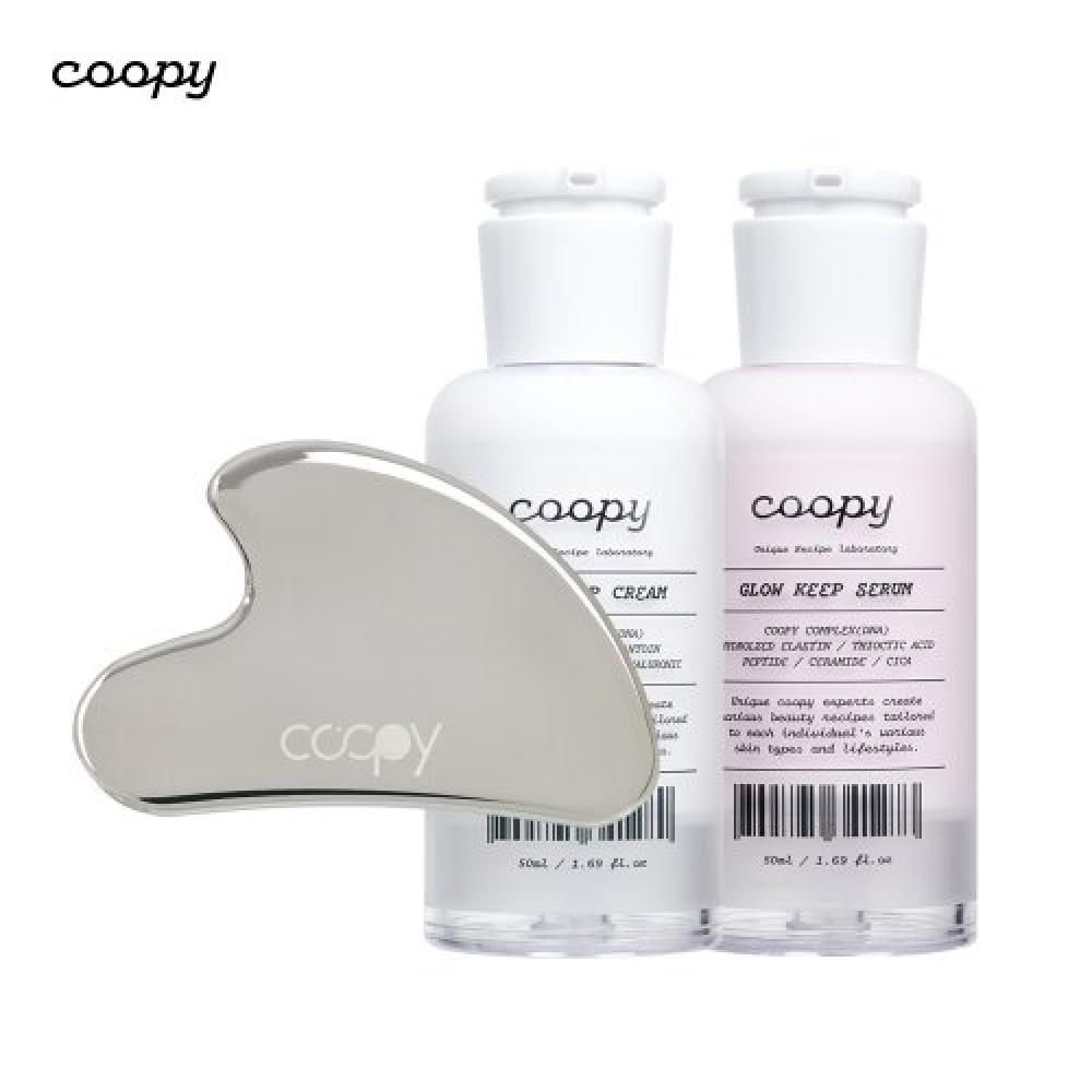 Coopy Glow Keep Water Glow Cream 50ml+Glow Keep Water Glow Serum 50ml+heart Stainless Steel Braces FREE
