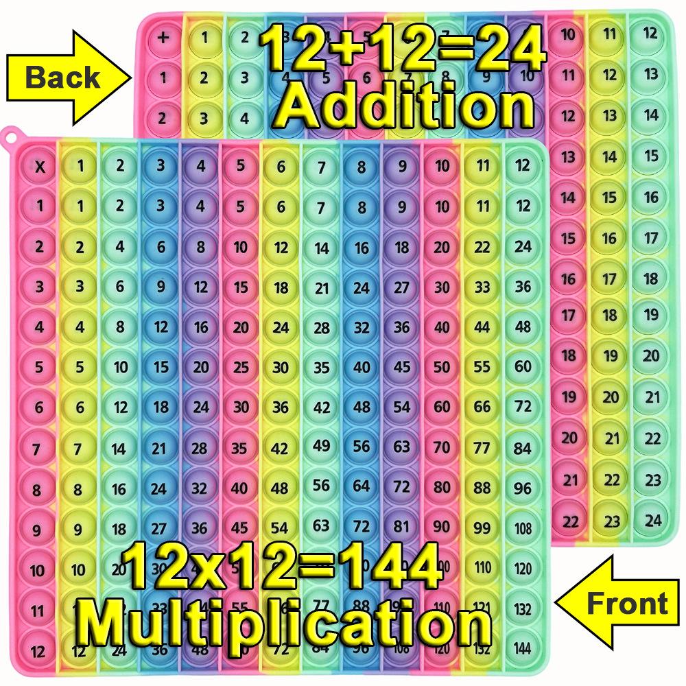 Macaron Multiplication & Addition Practice Board: Educational Math Toy