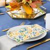 AnyDesign 100Pcs Colorful Leaves Guest Napkins Watercolor Leaf Branches Disposable Paper Napkins Dinner Hand Napkin for Home Kitchen Bathroom Holiday
