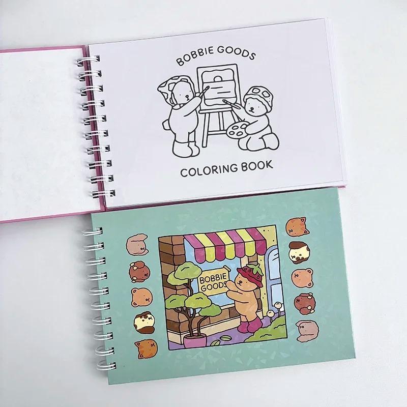

1/2/4PCS Bobbie Good Coloring Book for Adults and Teens Educational Doodle Book Coloring Books Students Stationery Children s Gi зелёный