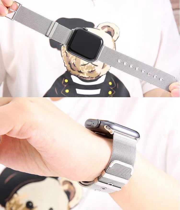 Watchband Milanese Metal Strap For Apple Watch Ultra 49mm 8 7 45mm 41mm Stainless Steel Bracelet Wristband Iwatch 6 5 4 SE 44mm 40mm 42mm