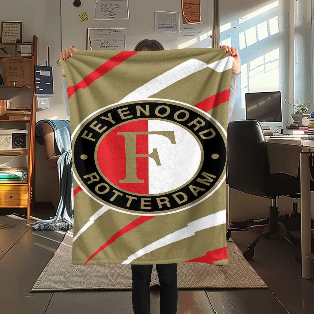 1PC Feyenoord Patterned Flannel Blanket Suitable For All Seasons for Home Decor Warmth and Comfort Gifts Holiday Present