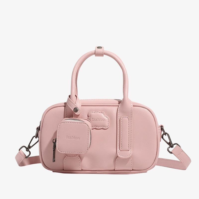 

Bowling Bag New Niche Commuting Shoulder Bag for Women, Carrying Crossbody Bag for Women рожевий