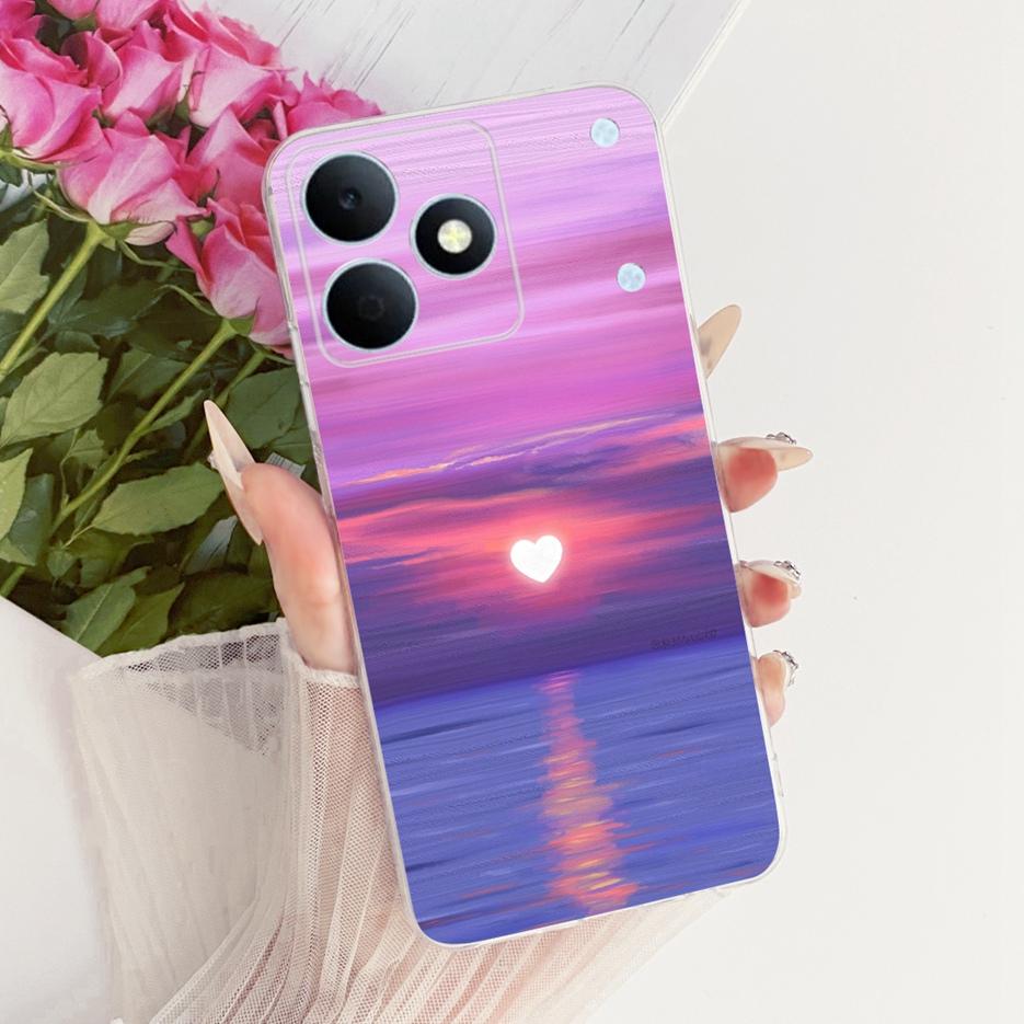 For Realme Note 80 4G Case RMX5388 Cute Cat Flowers Painted Cover Soft Silicone Case For Realme Note 80 Note80 Back Cover Fundas