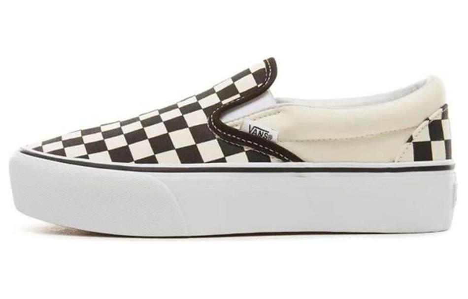Слипоны Classic Vans на платформе Checker - Черный Белый VN00018EBWW 36.5