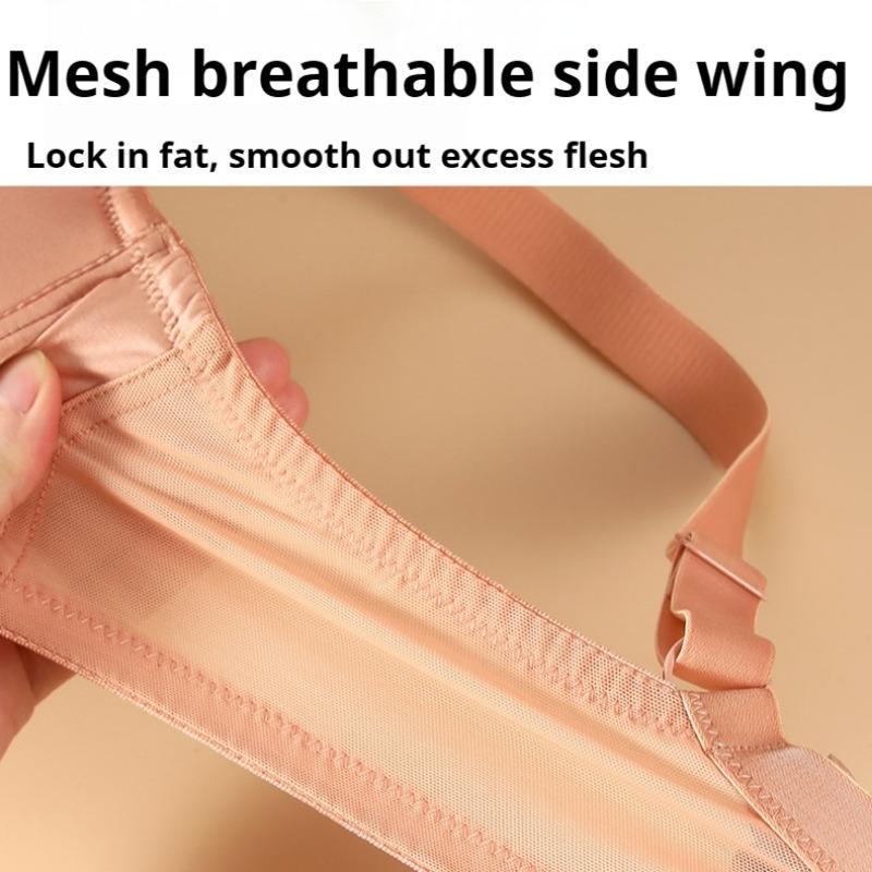 Biustonosz zapobiegający opadaniu w dużym rozmiarze Duży biust Mały rozmiar Bielizna Push-up Oddychający Biustonosz z dużą miseczką