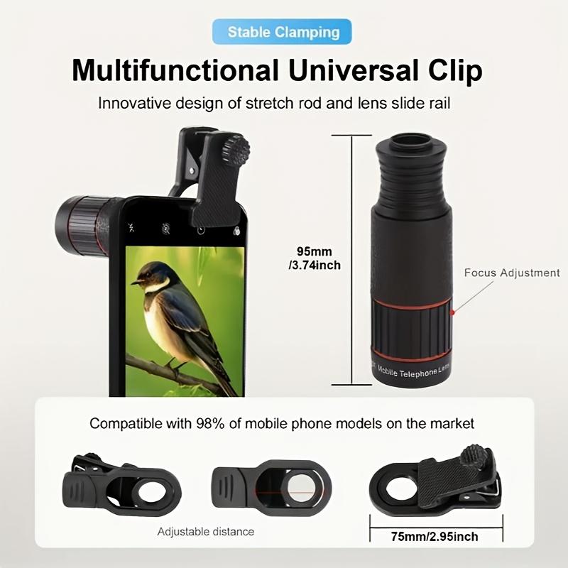 32X Telephoto Mobile Phone Telescope Zoom Lens High-definition Concert Viewing and Shooting Equipment