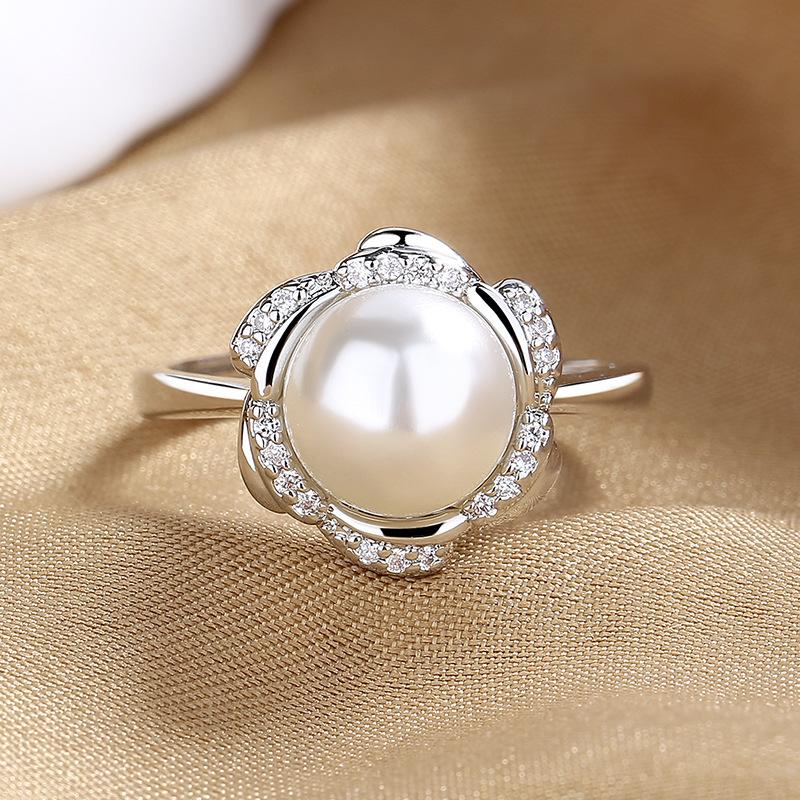 925 Sterling Silver Ring Open Adjustable Silver/Gold for Women Exquisite Student Girlfriend Jewelry Accessories Wedding Party