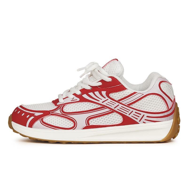 Harajuku ulzzang summer thick-soled mesh dad shoes breathable and lightweight sports shoes street photography retro casual shoes