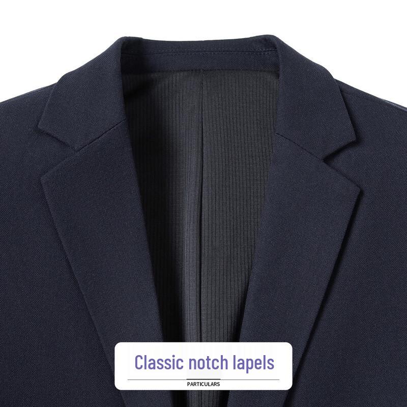 Futing Men's Premium Wool Blend Business Casual Blazer