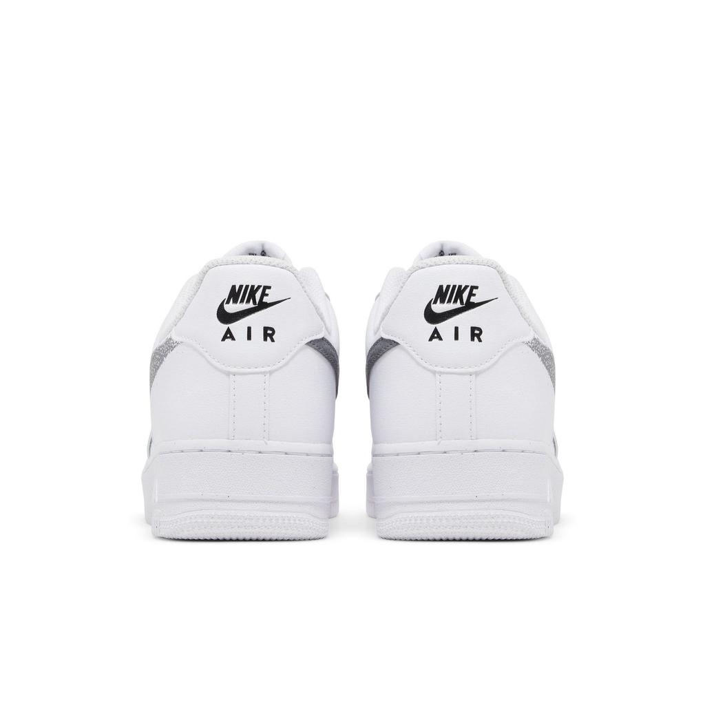 Nike Air Force 1 '07 'Spray Paint Swoosh' (Unisex) White / Cool Grey / Black Skateboard Shoes FD0660 100