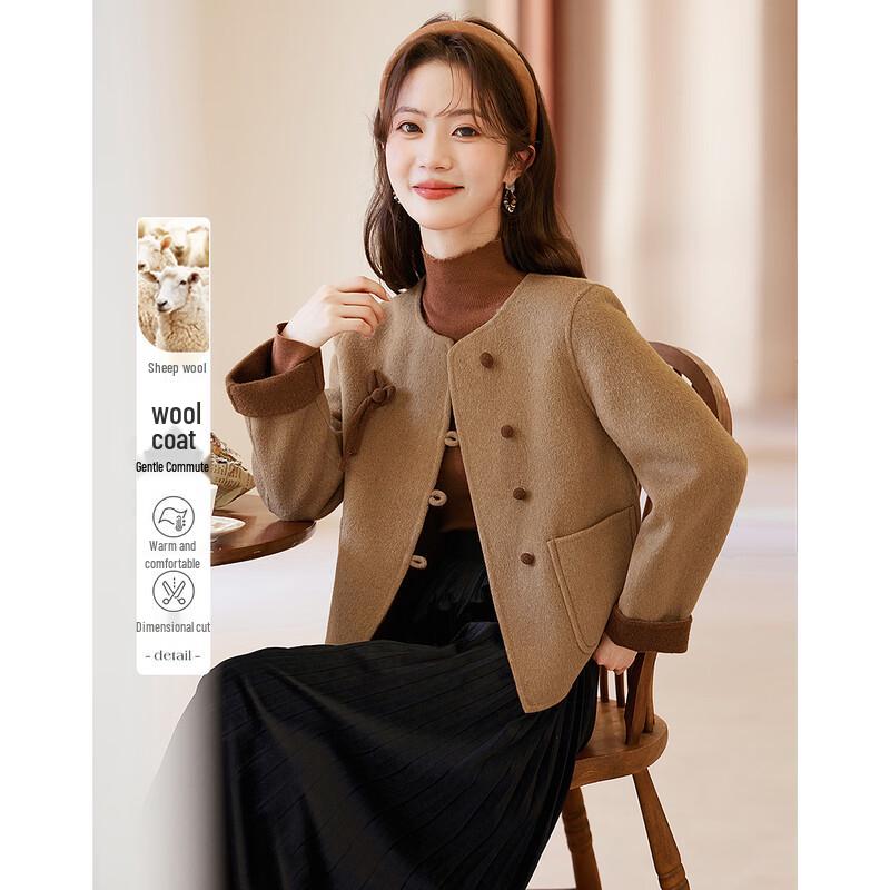 

Elegant Petite Women s Wool Blend Winter Coat S