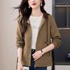 Women's 2024 Spring/Autumn Casual Short Baseball Jacket, Loose Fit, Fashionable Style