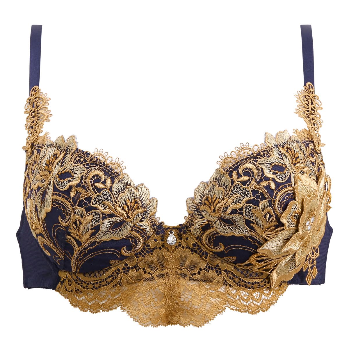 

Himiko 025 Series Plus Underbust Lingerie Bra, Sizes, 80, B, C, D, E, F, (NV-Navy, B70)