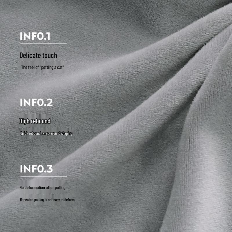 Universeller elastischer Esszimmerstuhlbezug aus Silberfuchs-Fleece