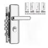 Serrure de porte antivol en acier inoxydable de haute qualité, serrure de porte de sécurité robuste, poignée de sécurité multifonction, serrure de poignée de porte