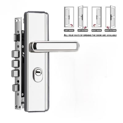 Serrure de porte antivol en acier inoxydable de haute qualité, serrure de porte de sécurité robuste, poignée de sécurité multifonction, serrure de poignée de porte