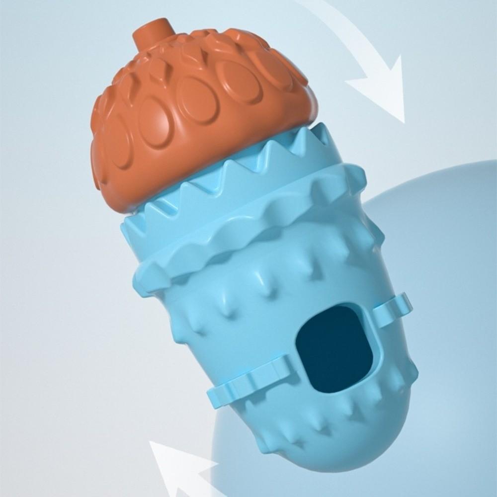 Multi Function Bite Resistant Pet Leakage Food Pinecone Shape Durable Dog Chew Balls TRP Tooth Cleaning Relieve Boredom