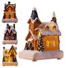 Glowing Christmas Cabin House with Led Lights Christmas Story Village Houses Festival Ornament Christmas Atmospheres Ornament