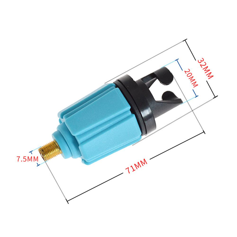 Air Valve Adaptor for SUP Board Inflatable Paddle Rubber Boat Kayak Air Valve Adaptor Tire Compressor Converter with Nozzle