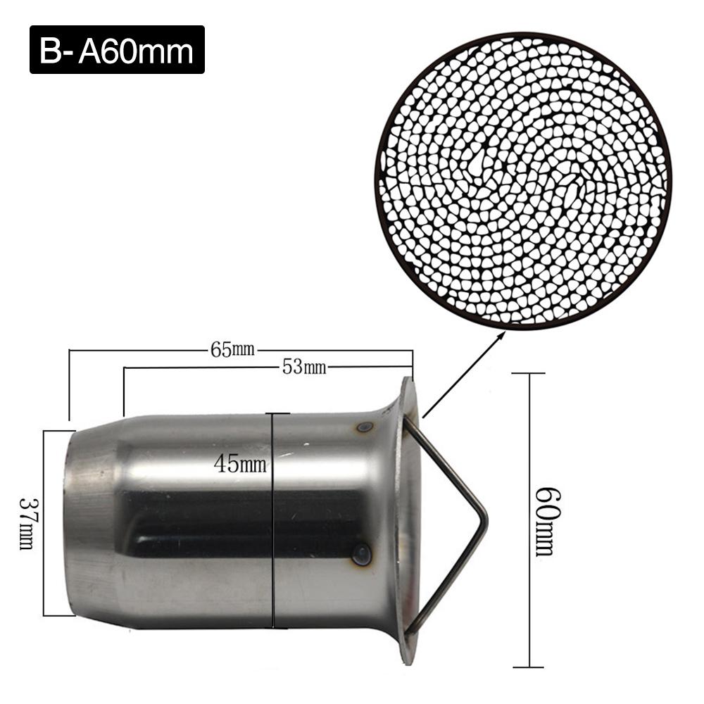ZSDTRP 50.8mm 60mm Motorbike Universal Front Catalyst DB Killer for Motorcycle Exhaust Muffler