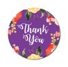 Darling Souvenir 45 Pcs Round Floral Border Black Thank You Stickers Wedding Envelope Seal-1.6
