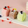 6pcs Simulation Cake Food Model Fake Cake Dessert Artificial Faux Swiss Roll Model Decoration Display Party AD Photography Props