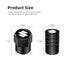 4Pcs 3D Metal Tire Valve Cap Car Tyre Air Stem Cover For Suzuki Jimny Samurai Vitara Swift Baleno Ignis Alto Splash Kaiser DZire
