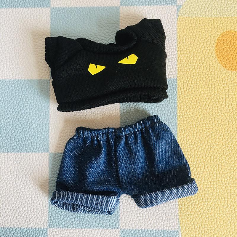 בגדי בובת קטיפה ויניל חמודה 17 ס"מ קופסה עיוורת - תליון LaBuBu שמלת אביזרים