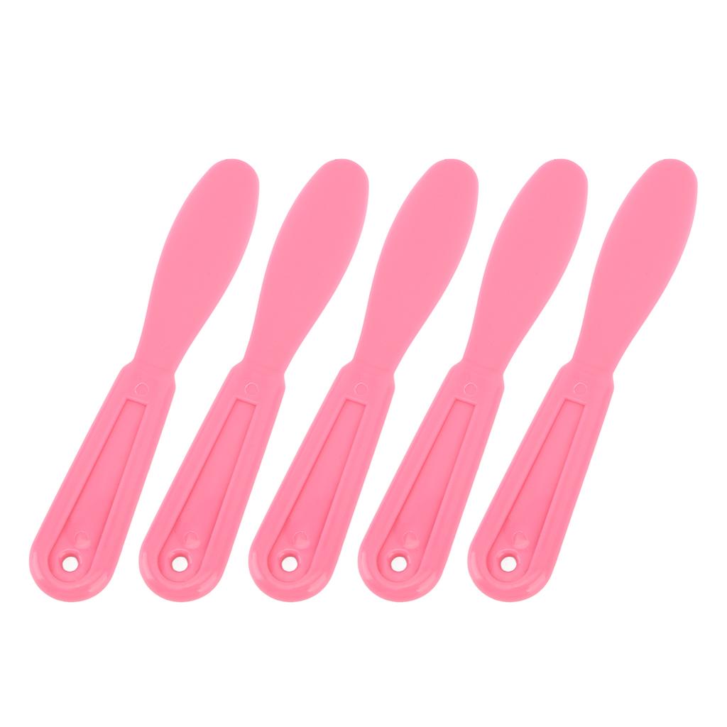 5PCS Plaster Spatula Plastic Ergonomic Design Easy to Clean Wear Resistant Mixing Stirring Spatula