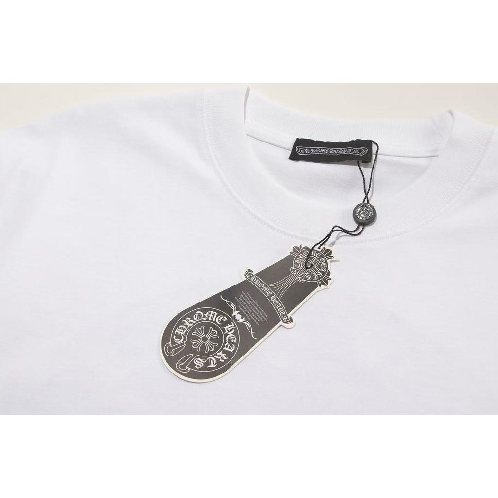 W373 CHROME HEARTS 2025 Vară nouă de înaltă calitate din bumbac, guler rotund, vrac, mărime mare, tricou pentru bărbați și femei, tricou pentru cupluri