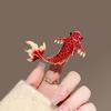 Red Carp Women's Brooch Pins Trendy Charm Metal Brooches Good Luck Fish Pin Jewelry Party Wedding Gifts