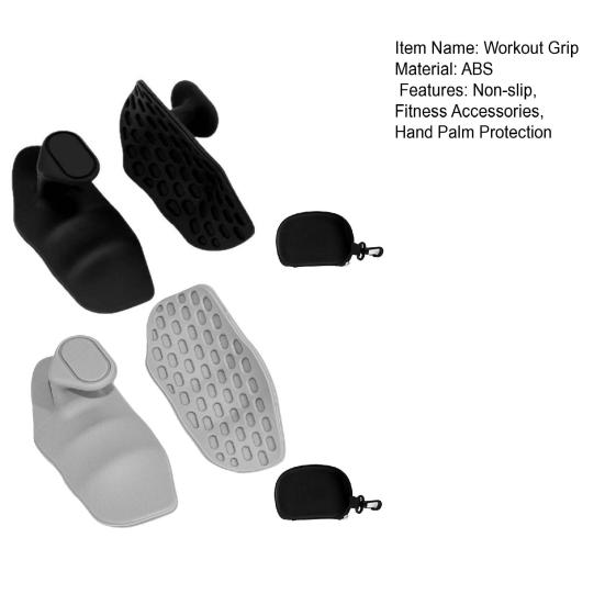 2 Paar Gewichthebergriffe, rutschfest, für Männer und Frauen, für das Fitnessstudio, zum Schutz der Handflächen, für Hanteln, Klimmzüge, Training, fingerlose Handschuhe