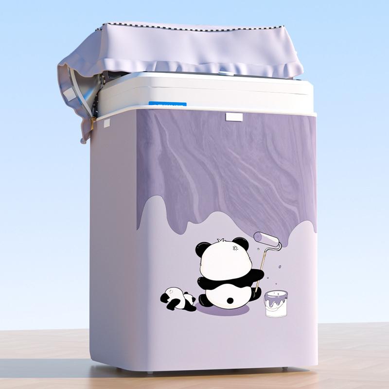 

Flip-top Load Washing Machine Cover Dust Cover Automatic Washing Machine Anti-UV Sunproof Upward Flip Machine Dust Cover S